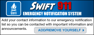 Register for Swift911 alerting system